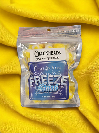 2oz SNACK SIZE Bag   Freeze Dried "Crackheads - Lemon Candy"   - Perfect for Kids Lunch Boxes and Family Picnics
