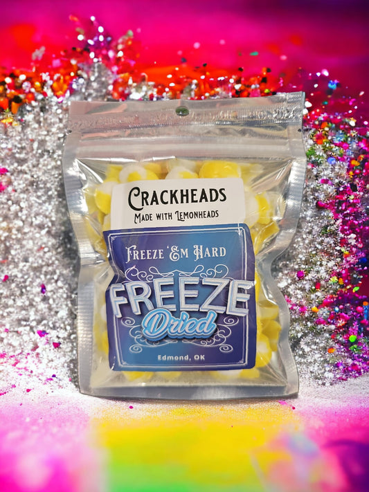 2oz SNACK SIZE Bag   Freeze Dried "Crackheads - Lemon Candy"   - Perfect for Kids Lunch Boxes and Family Picnics
