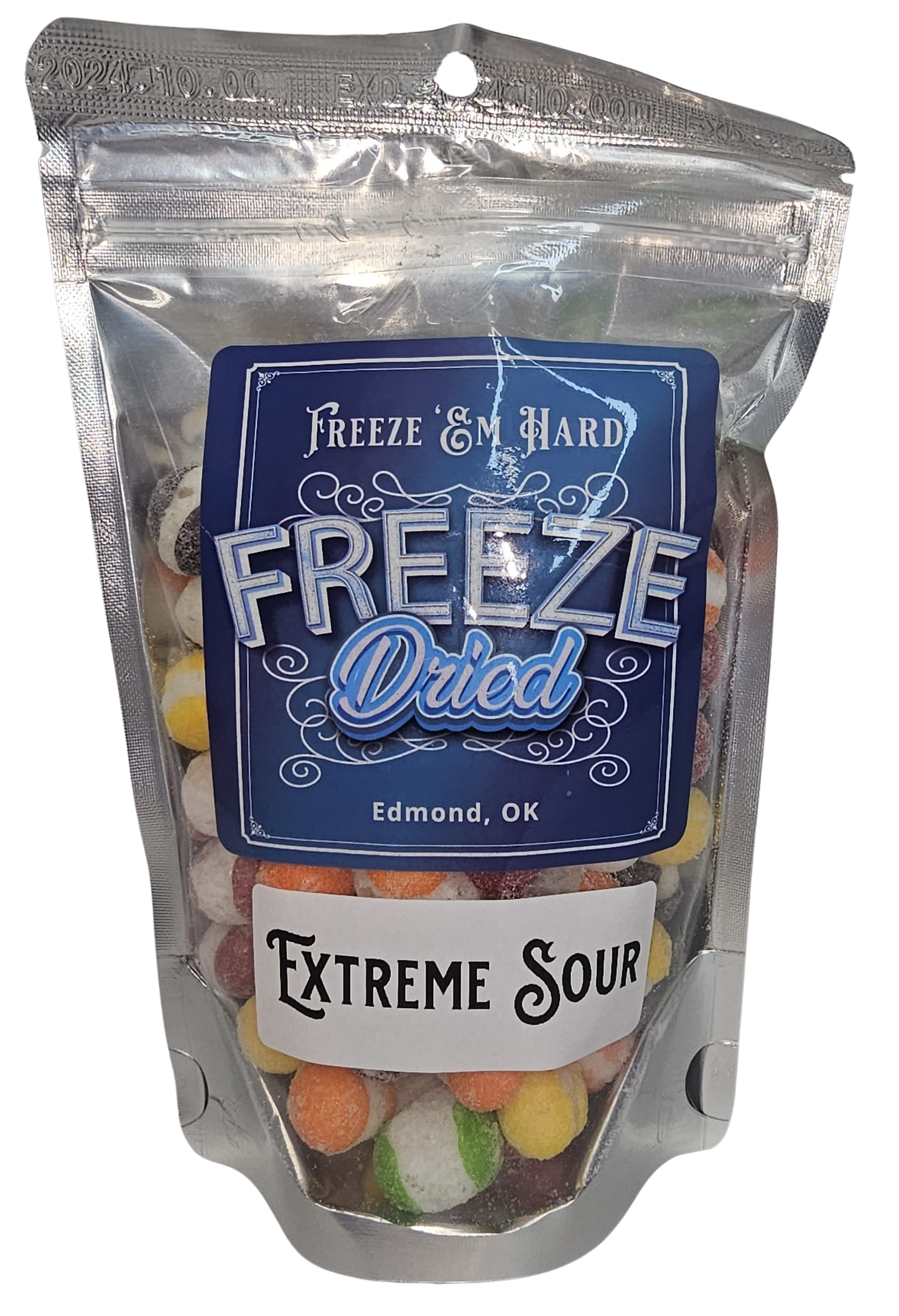 4oz Bag - EXTREME SOUR Freeze Dried Fruit Flavored Crunch - Freeze Em Hard