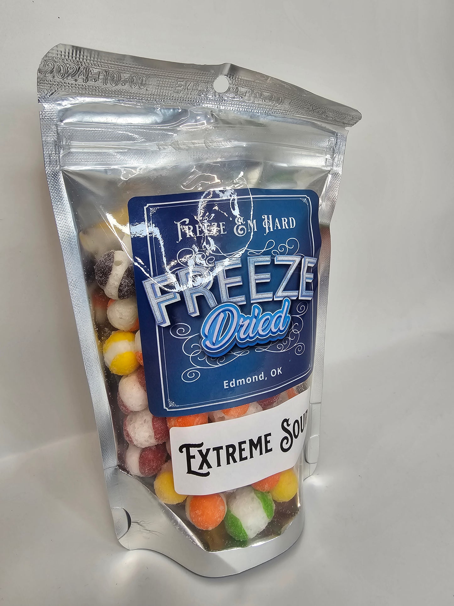 4oz Bag - EXTREME SOUR Freeze Dried Fruit Flavored Crunch - Freeze Em Hard