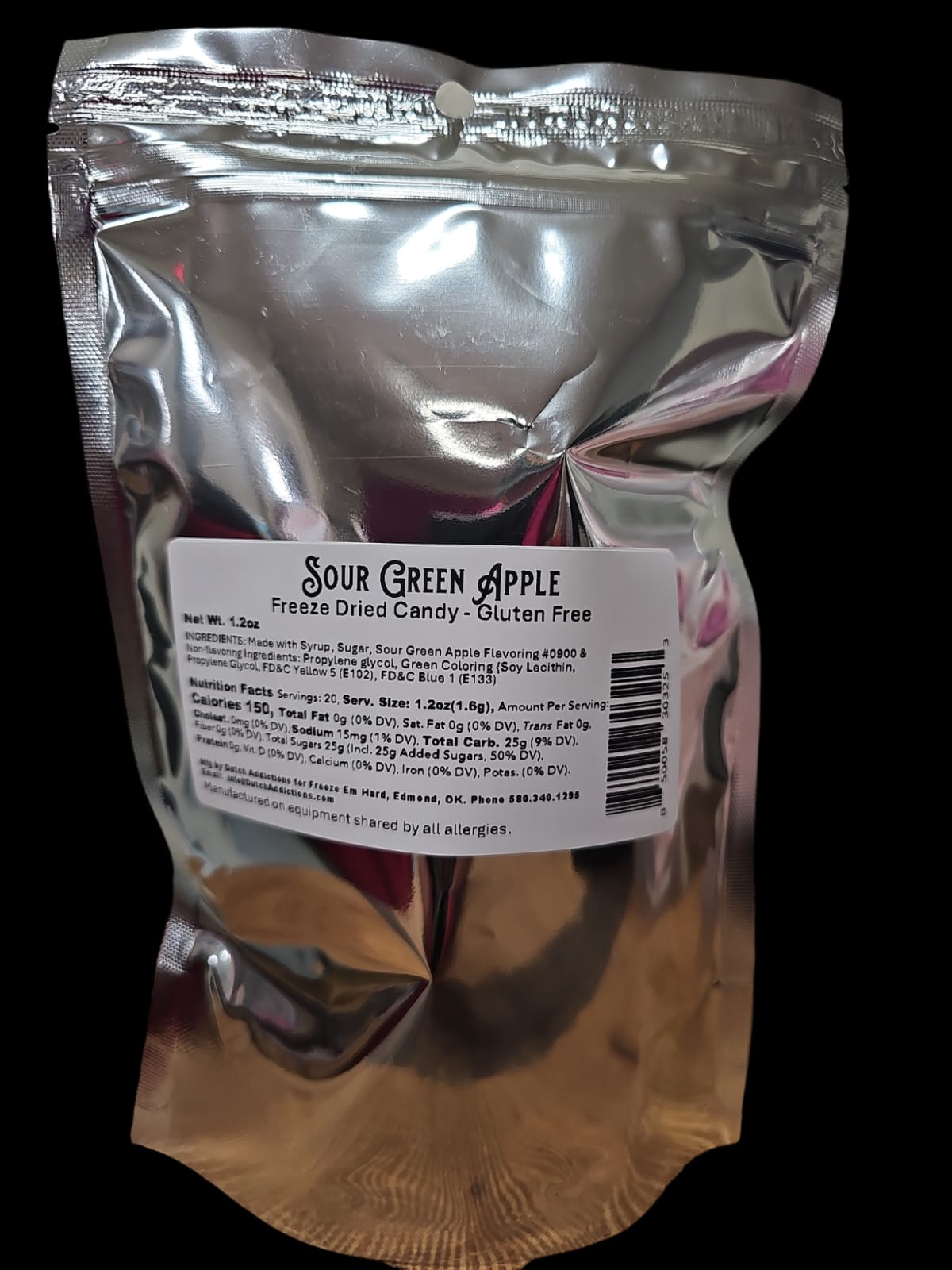 Sour Green Apple Freeze Dried Candy - From Our Own Hard Candy Line that we Freeze Dry