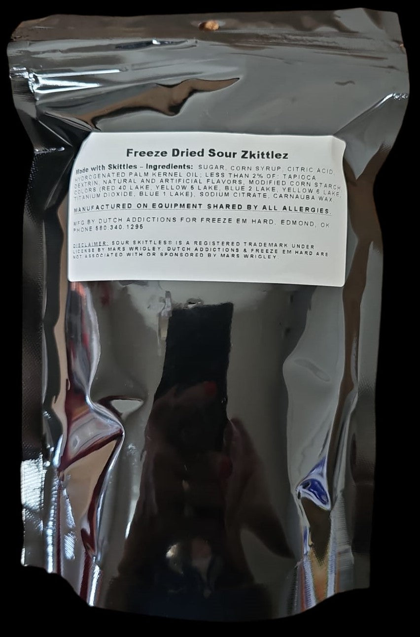 8oz MOTHERLOAD SIZE  - Freeze Dried SOUR Fruit Flavored Crunch - Freeze Em Hard