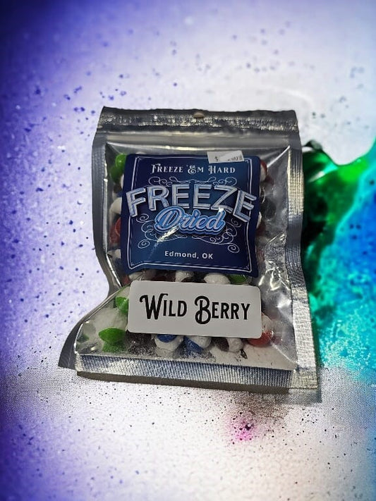 2oz SNACK SIZE  - Freeze Dried WILD BERRY Fruit Flavored Crunch  from Freeze Em Hard Product Line